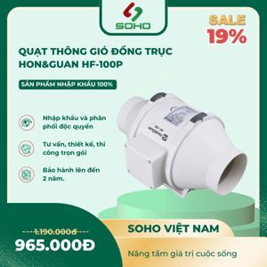 Quạt ống thông gió Hon&Guan HF-100P