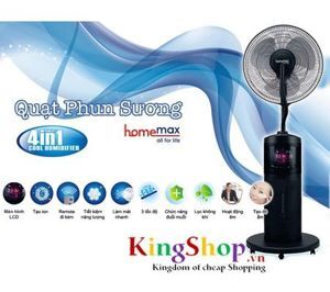 Quạt phun sương Homemax HMQS-HB05 Đen