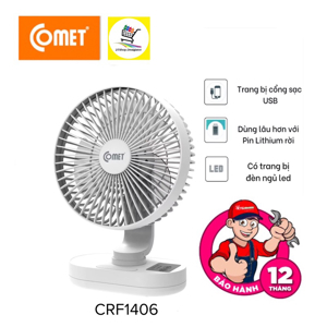 Quạt sạc Comet CRF1406