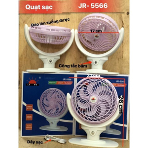 Quạt sạc để bàn tích điện JR-5566