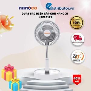 Quạt sạc điện gấp gọn Nanoco NFF1617P/ NFF1617W