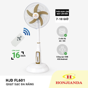 Quạt sạc điện Honjianda FL-601