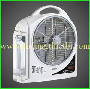 Quạt sạc Kentom KT9100 loại 2 bình