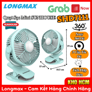 Quạt sạc Sunhouse SHD7111