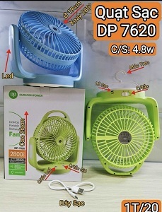 Quạt sạc tích điện DP-7620