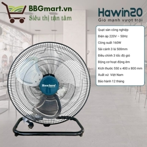 Quạt sàn chân quỳ công nghiệp Hawin20 HF20-50