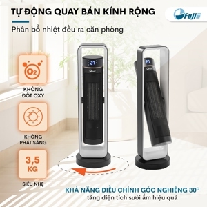 Quạt sưởi gốm Ceramic để sàn FujiE CH-2400