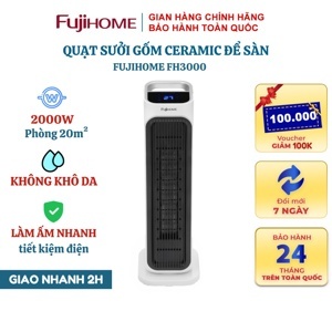 Quạt sưởi gốm Ceramic Fujihome FH3000