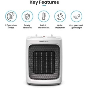 Quạt sưởi mini Pro Breeze 500w