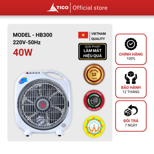 Quạt tản hộp Tico B300