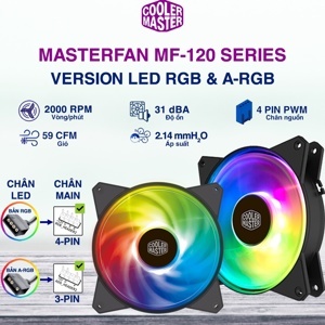 Quạt tản nhiệt Cooler Master MF120R ARGB