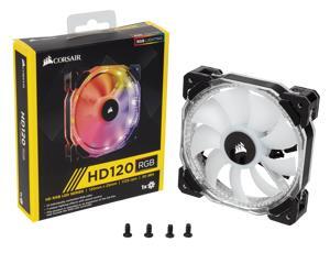 Quạt tản nhiệt Corsair HD140 RGB LED High Performance 140mm PWM Fan — Twin Pack with Controller (CO-9050069-WW)