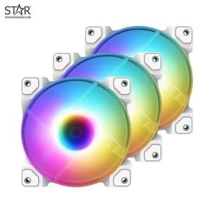 Quạt tản nhiệt ID Cooling DF-12025-ARGB Trio Snow