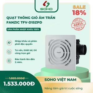 Quạt thông gió âm trần Fanzic TFV-D15ZPD