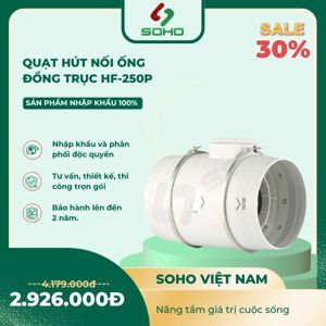 Quạt thông gió đồng trục Hon&Guan HF-250P
