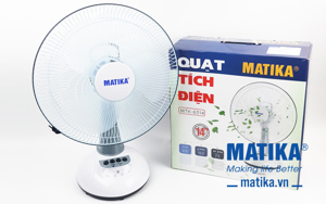 Quạt tích điện cao cấp Matika MTK-6314