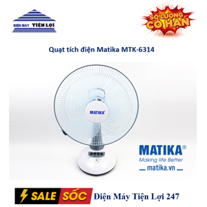 Quạt tích điện cao cấp Matika MTK-6314