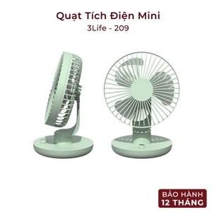 Quạt tích điện để bàn 3Life 209