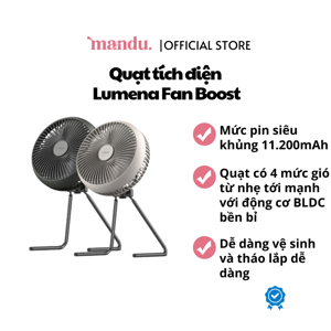 Quạt tích điện Lumena Fan Boost