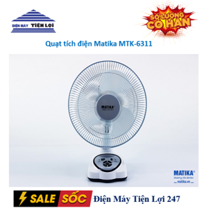 Quạt tích điện Matika MTK-6311