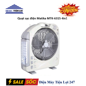 Quạt tích điện Matika MTK-6315