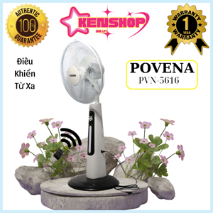 Quạt tích điện Povena PVN-5616