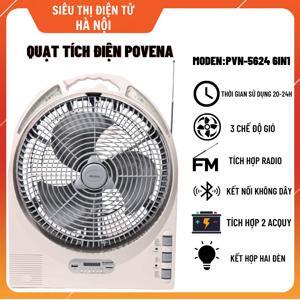 Quạt tích điện Povena PVN-5624 6in1