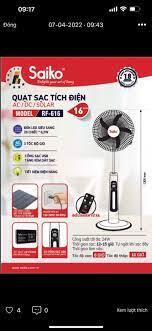 Quạt tích điện Saiko RF-616