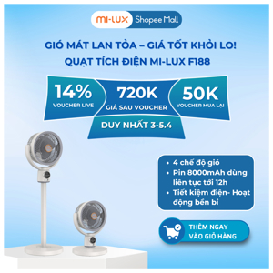 Quạt tích điện Xiaomi Mi-lux F188