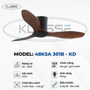 Quạt trần 3 cánh Klasse 48KSA 301B/W - KD