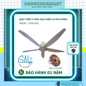 Quạt trần 5 cánh Gale CF-60GDC