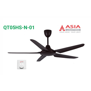 Quạt trần 5 cánh nhựa vân gỗ Asia QT05HS-G-01