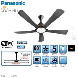 Quạt trần Panasonic 5 cánh F-60DGN