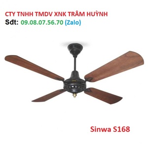 Quạt trần Sinwa 4 cánh S168