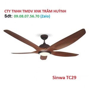 Quạt trần đèn Sinwa 5 cánh TC29