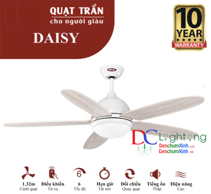 Quạt trần 5 cánh Daisy WH