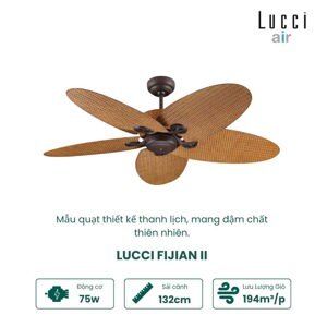 Quạt trần đèn 5 cánh Lucci Fijian