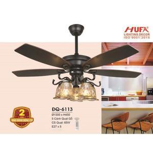 Quạt trần đèn 5 cánh ĐQ-6113