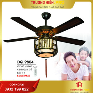 Quạt trần đèn Hufa 5 cánh ĐQ-9804