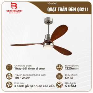 Quạt trần đèn QD211