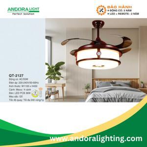 Quạt trần đèn 4 cánh QT2127