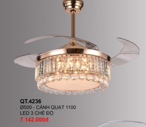 Quạt trần đèn 4 cánh QT.4236