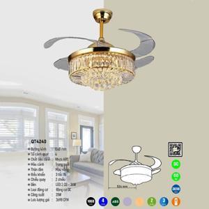 Quạt trần đèn 4 cánh QT4240