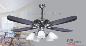 Quạt trần đèn 5 cánh QT703