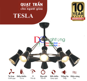 Quạt trần đèn TESLA