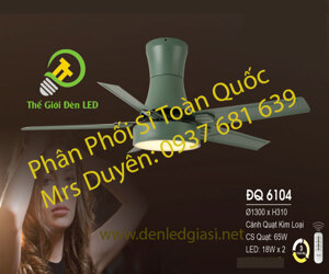 Quạt trần đèn 5 cánh DQ 6104