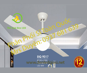 Quạt trần đèn 4 cánh DQ 9017