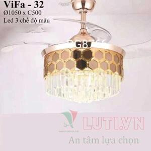 Quạt trần đèn 4 cánh ViFa-32