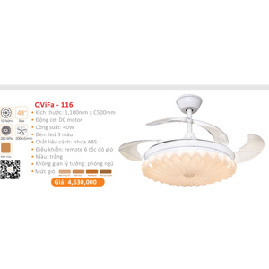 Quạt trần đèn Vifa-116