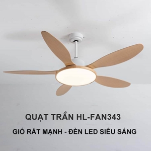 Quạt trần động cơ DC 5 cánh HL-FAN343